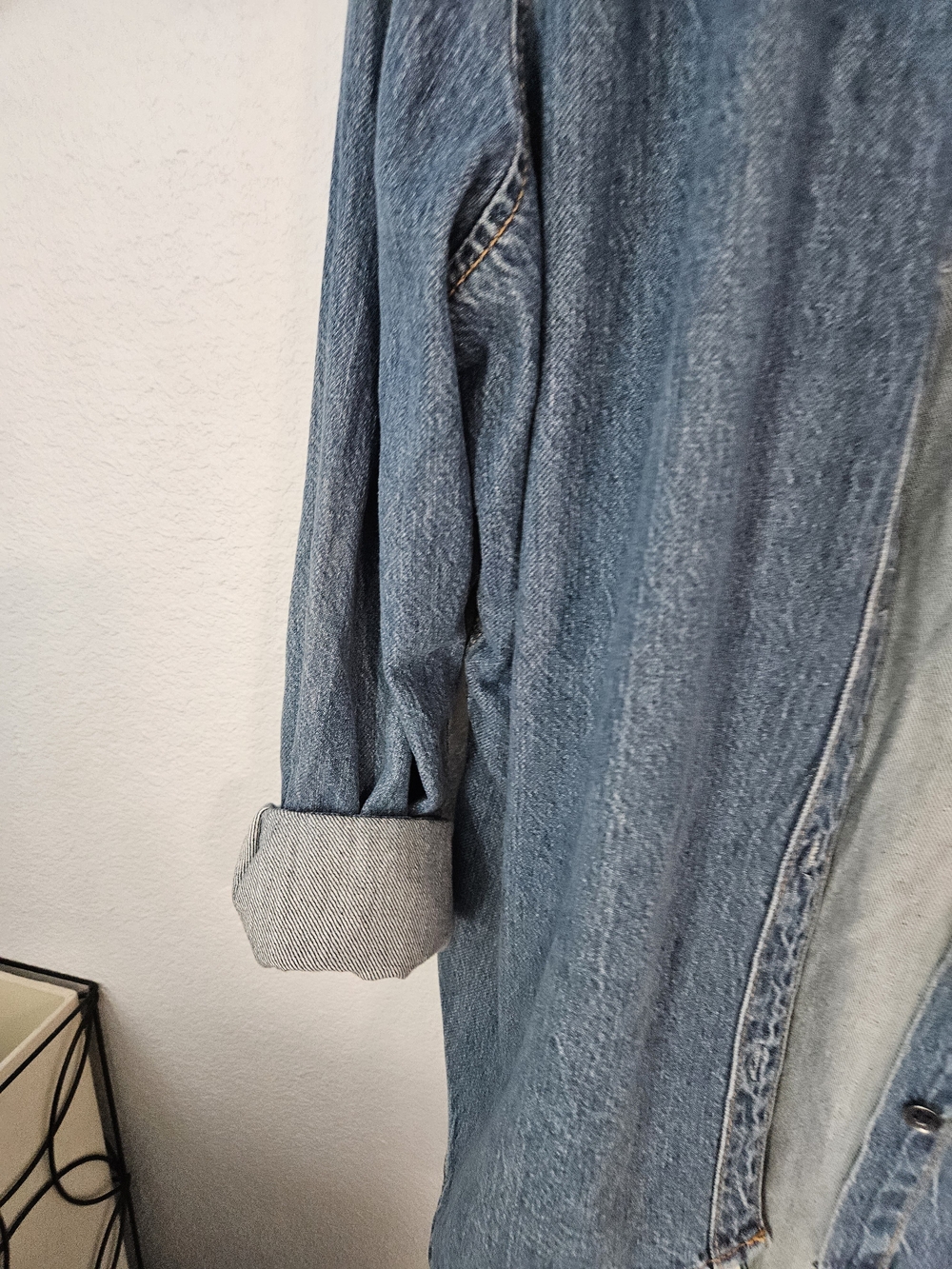 Relaxed Denim Shirt - Medium Wash - Picture 6 of 15